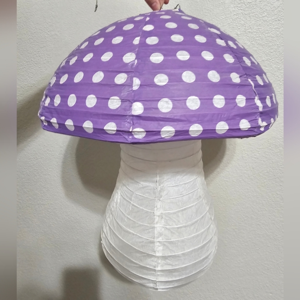Mushroom Hanging Paper Lantern Cute Room Decor - Picture 2 of 4